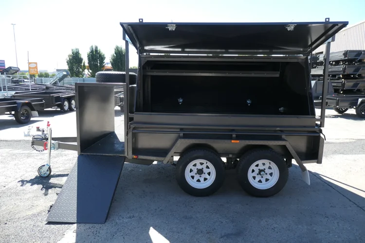 8x5 BSpec Tradesman Trailer with Compressor Box and Rear Lift Up Door 2