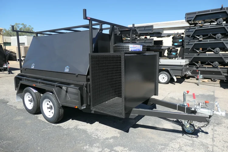 8x5 BSpec Tradesman Trailer with Compressor Box and Rear Lift Up Door 3