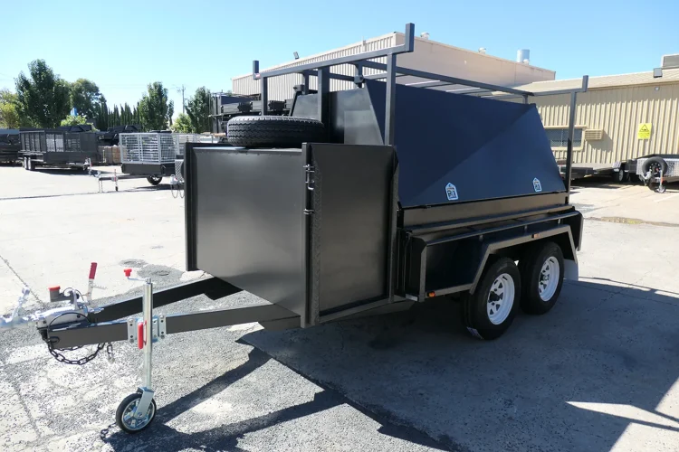 8x5 BSpec Tradesman Trailer with Compressor Box and Rear Lift Up Door 4