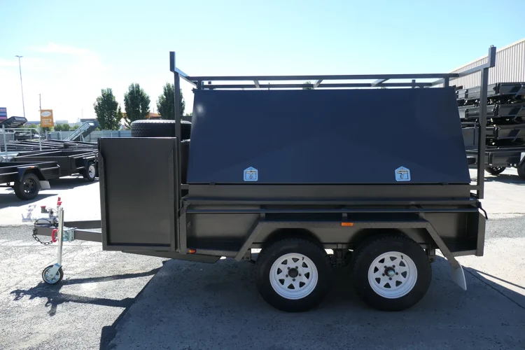 8x5 BSpec Tradesman Trailer with Compressor Box and Rear Lift Up Door 5