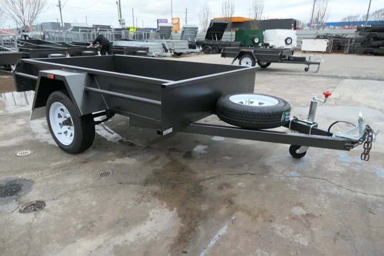 7x4 Single Axle Medium Duty Box Trailer