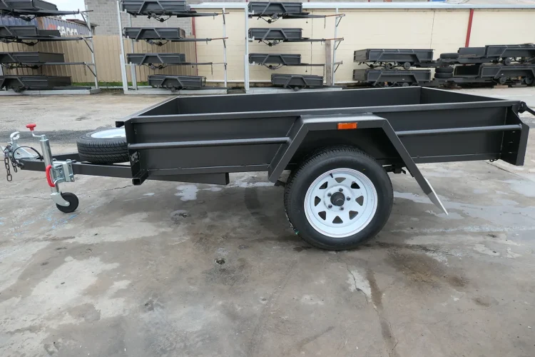 7x4 Single Axle Medium Duty Box Trailer 8