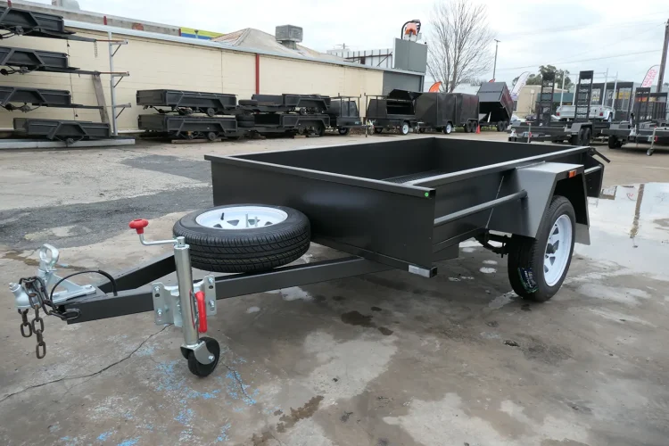 7x4 Single Axle Medium Duty Box Trailer 9