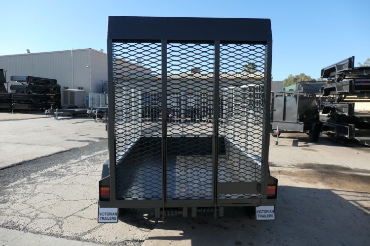 7x5 Single Axle Gardening Trailer with Cage and Drop Ramp 1000 KG ATM 4