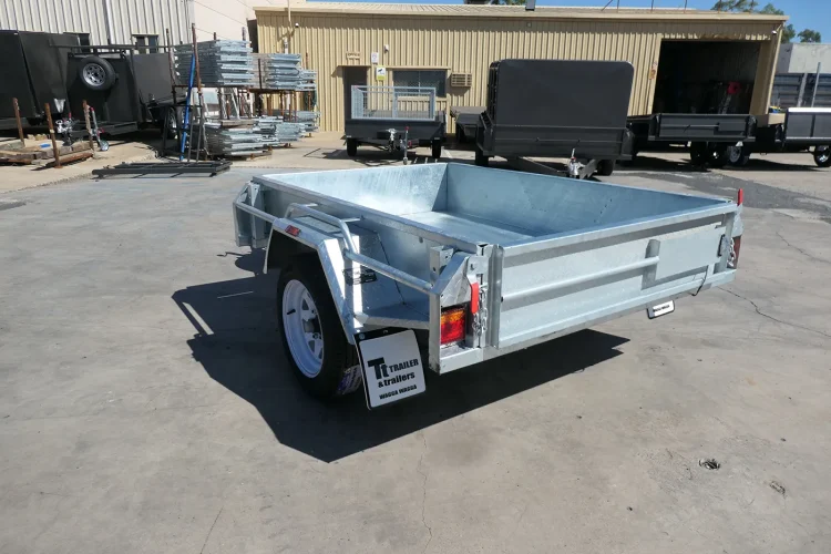 6x4 galvanised single axle6