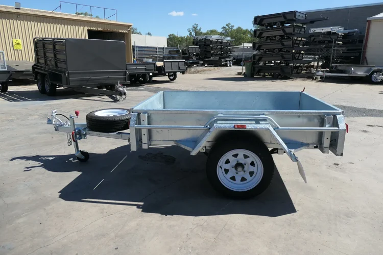 6x4 galvanised single axle8