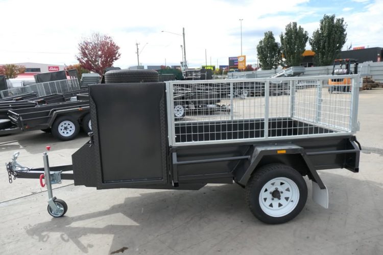 6x4 HD Single Axle Gardening Trailer | 2ft 600mm Galvanised Cage | Enclosed Mower Box - Image 2