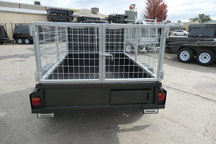 6x4 Mower box trailer 2ft cage 4