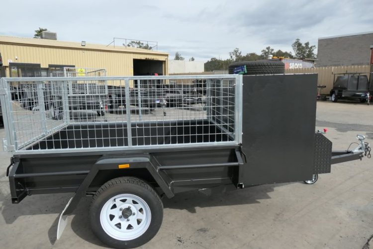 6x4 Mower box trailer 2ft cage 6