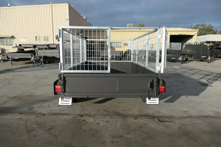 7x4 heavy duty 2ft cage trailer for sale4