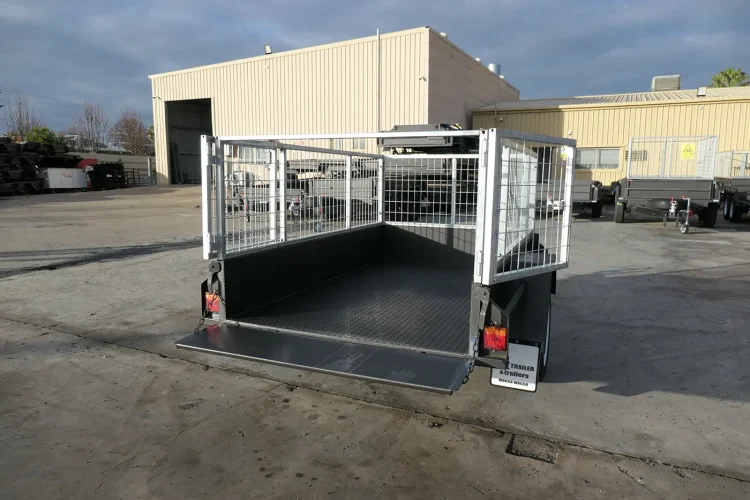 7x4 heavy duty 2ft cage trailer for sale5