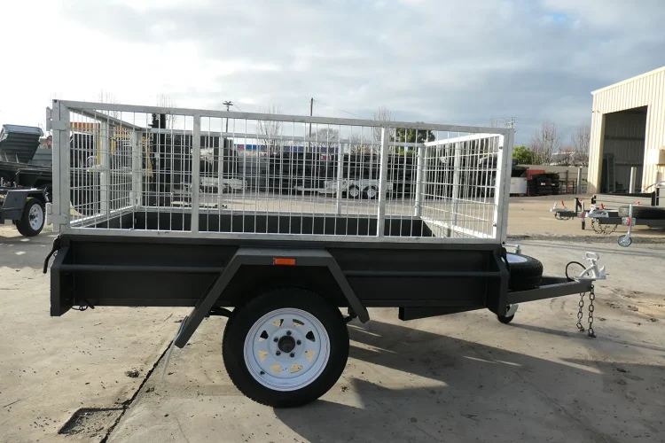 7x4 heavy duty 2ft cage trailer for sale7