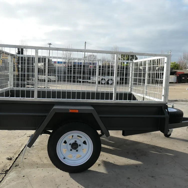 7x4 heavy duty 2ft cage trailer for sale7
