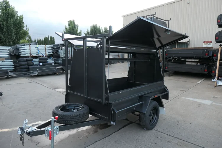 7x4 heavy duty Single axle tradesman trailer