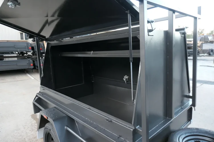 7x4 heavy duty Single axle tradesman trailer 3