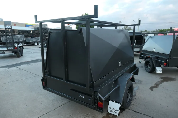7x4 heavy duty Single axle tradesman trailer 4