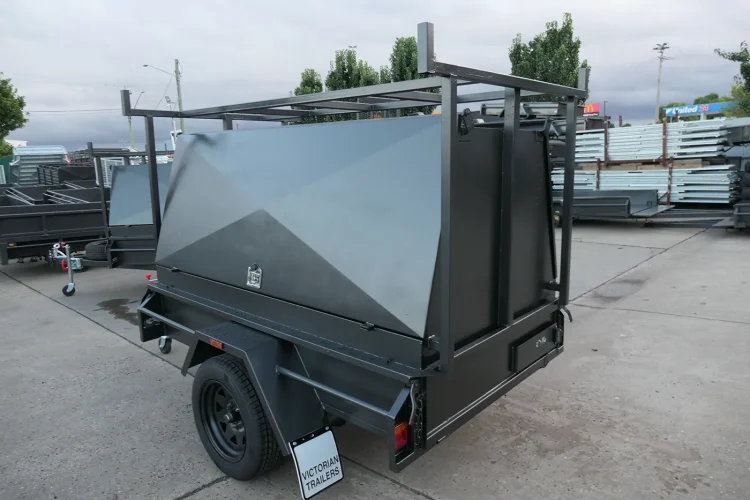 7x4 heavy duty Single axle tradesman trailer 6