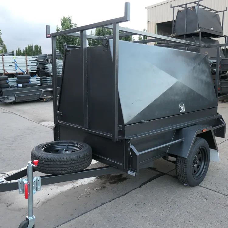 7x4 heavy duty Single axle tradesman trailer 7