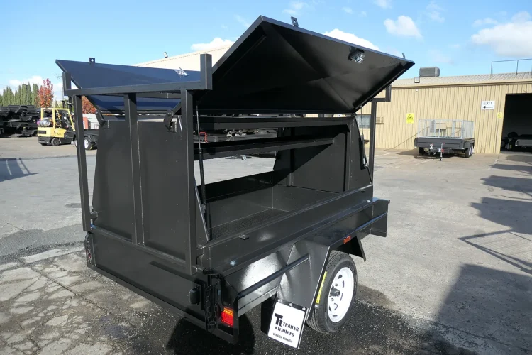7x4 medium duty tradie top trailer 750mm tradesman top
