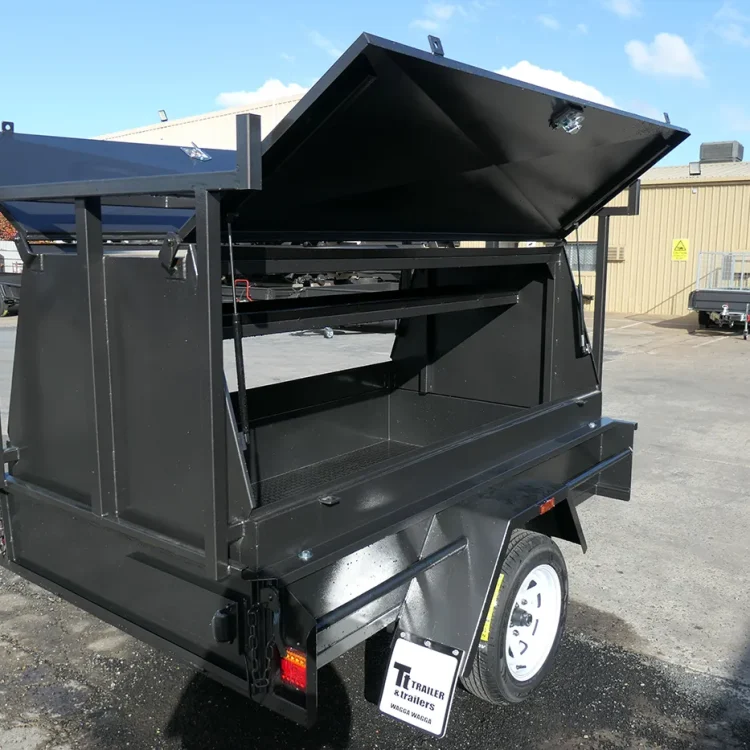 7x4 medium duty tradie top trailer 750mm tradesman top