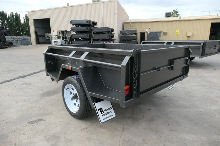 7x4 single axle full checkerplate trailer wagga wagga