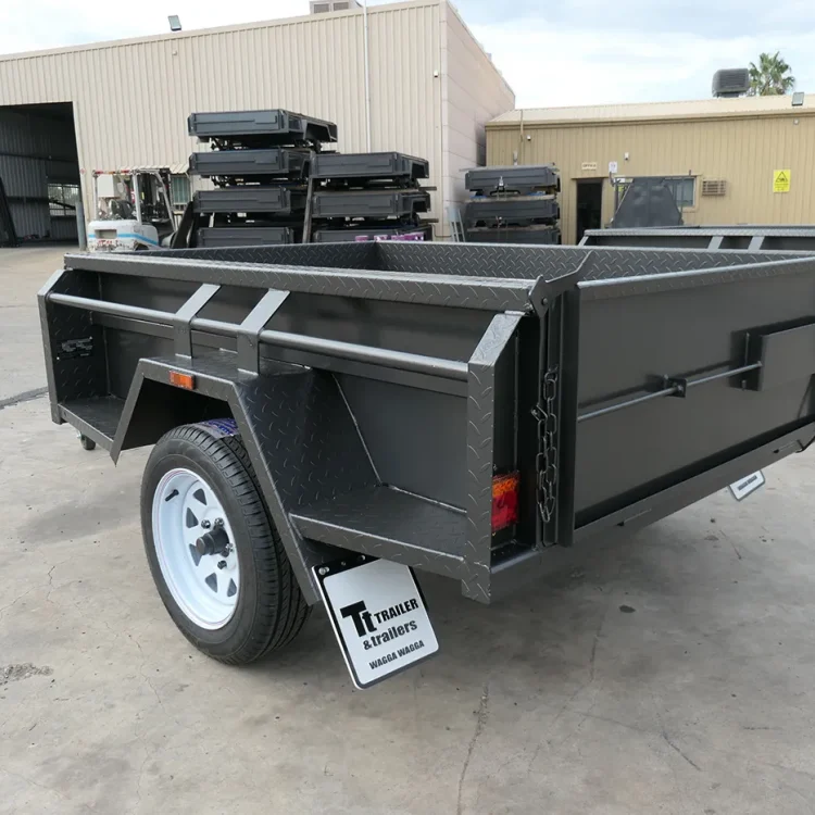 7x4 single axle full checkerplate trailer wagga wagga