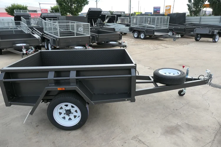 7x4 single axle full checkerplate trailer wagga wagga6