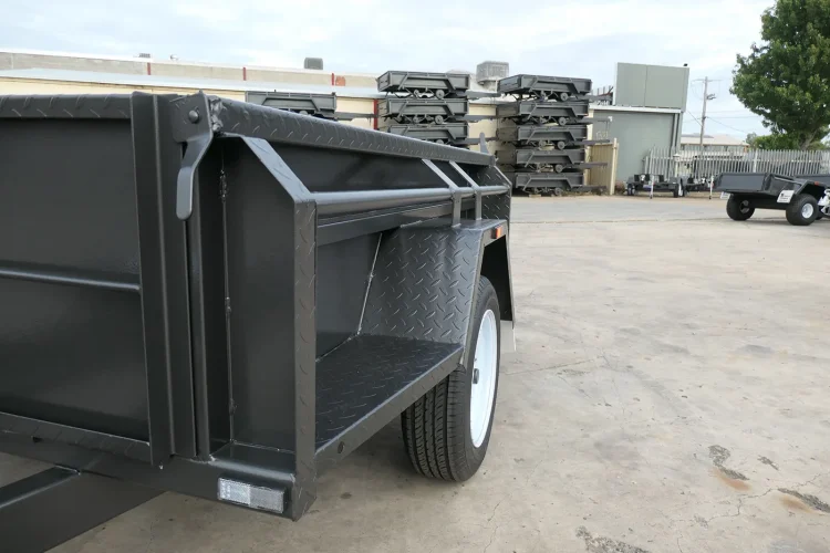 7x4 single axle full checkerplate trailer wagga wagga8