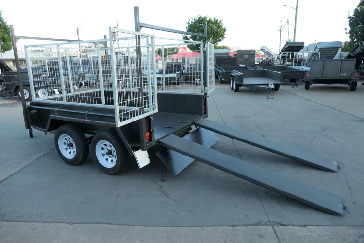 8x5 HD All Purpose Trailer Cage Rack Ramps Wagga Wagga
