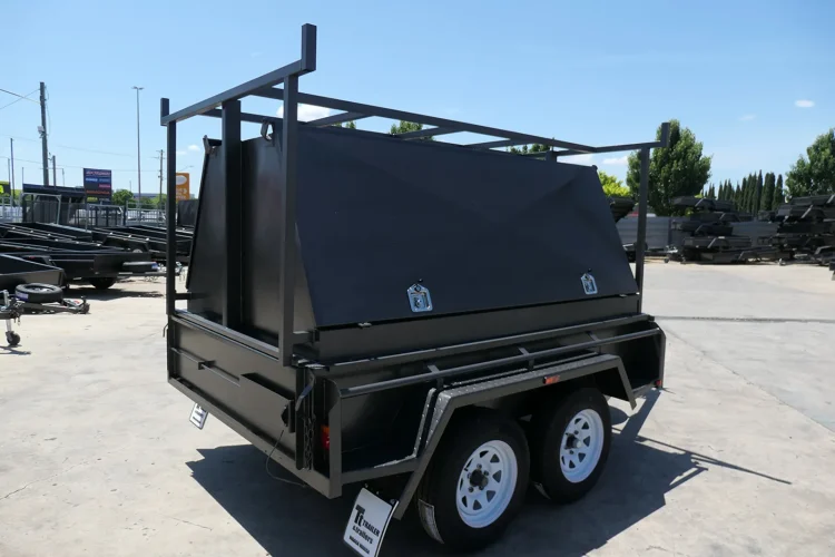 8x5 Tandem Tradesman Trailer with 3ft Tradie Top