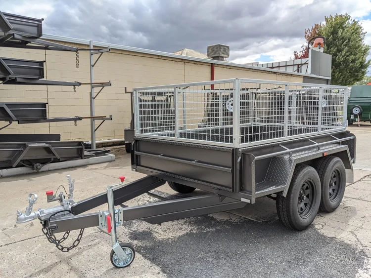 8x5 heavy duty tandem axle cage trailer for sale wagga wagga