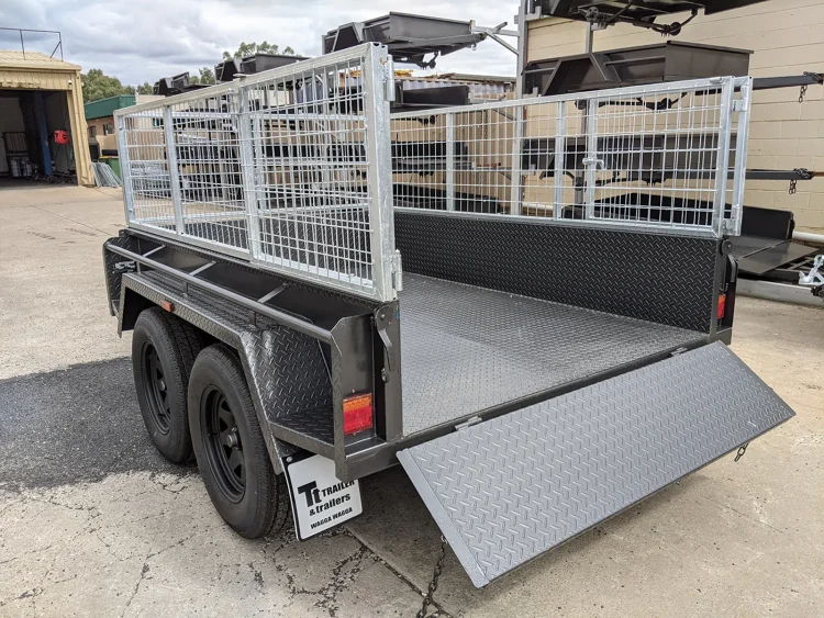 8x5 heavy duty tandem axle cage trailer for sale wagga wagga 10