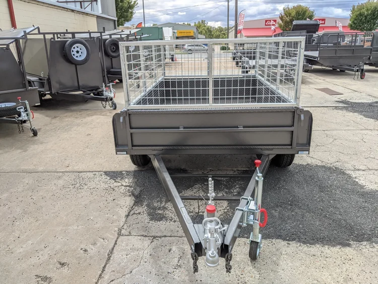 8x5 heavy duty tandem axle cage trailer for sale wagga wagga 2