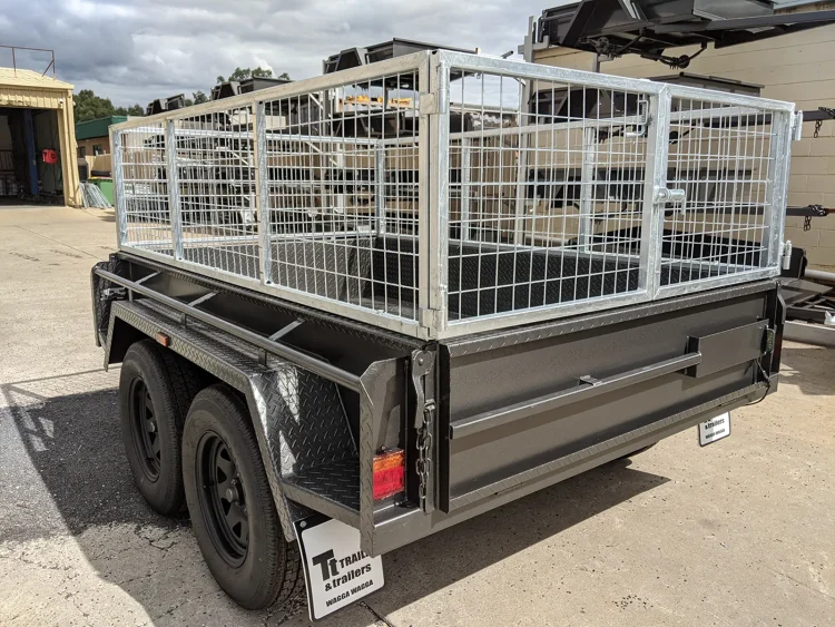 8x5 heavy duty tandem axle cage trailer for sale wagga wagga 3