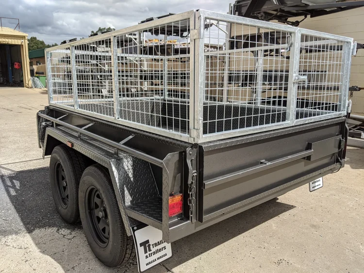 8x5 heavy duty tandem axle cage trailer for sale wagga wagga 4