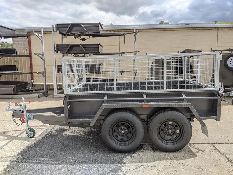 8x5 heavy duty tandem axle cage trailer for sale wagga wagga 5