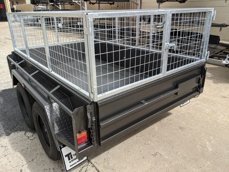 8x5 heavy duty tandem axle cage trailer for sale wagga wagga 7