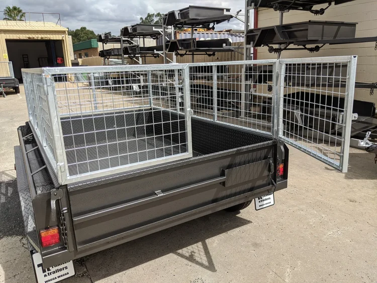 8x5 heavy duty tandem axle cage trailer for sale wagga wagga 8