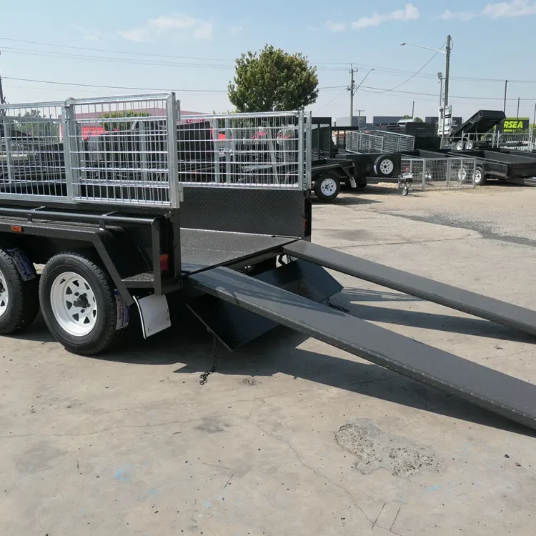 8x5 tandem hd cage trailer with ramps wagga wagga