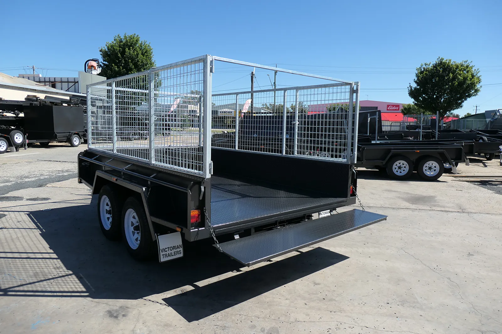 10x5 Cage Trailer Slide Under Ramps Sale Wagga Wagga NSW - 10