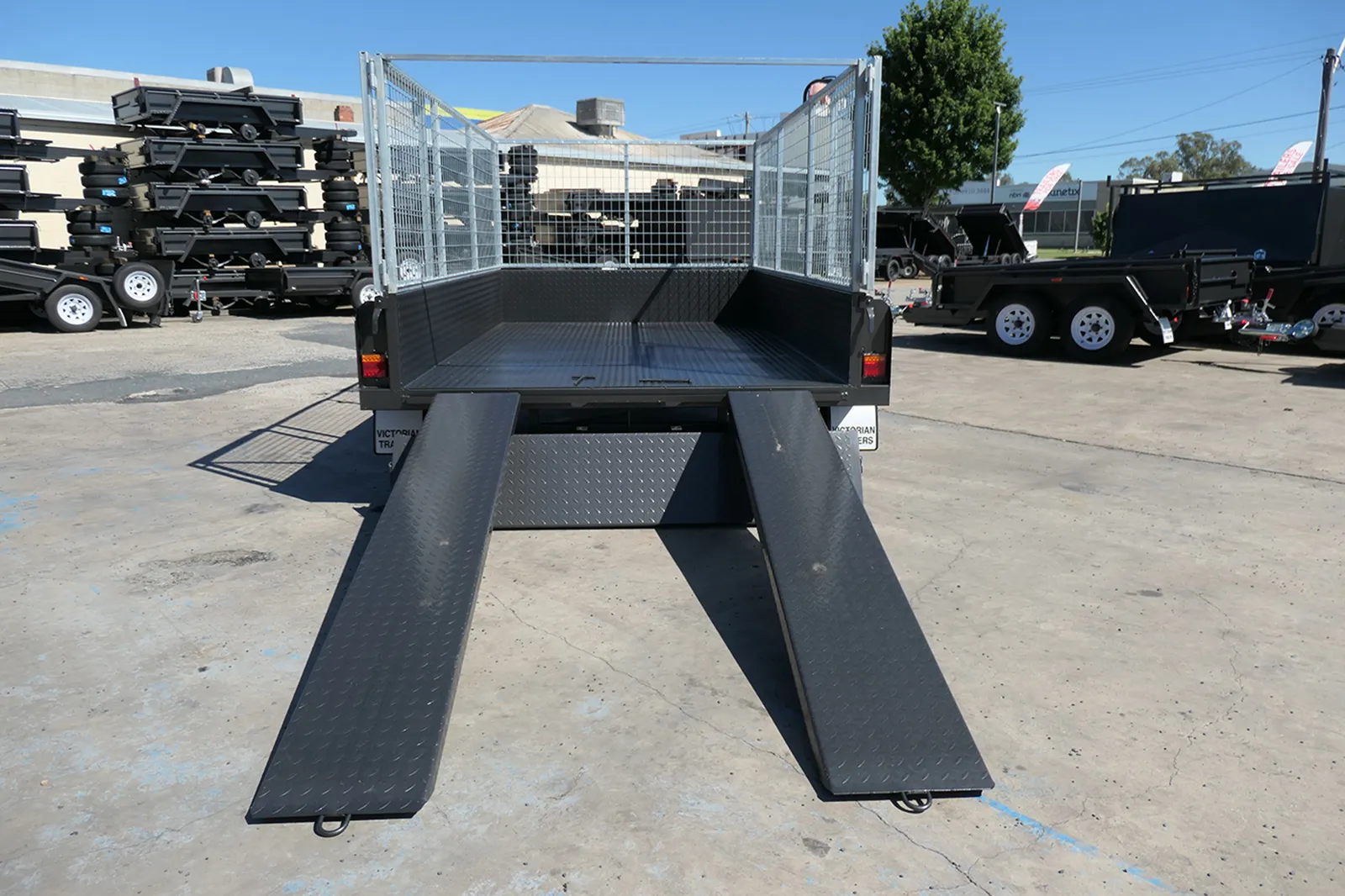 10x5 Cage Trailer Slide Under Ramps Sale Wagga Wagga NSW - 11