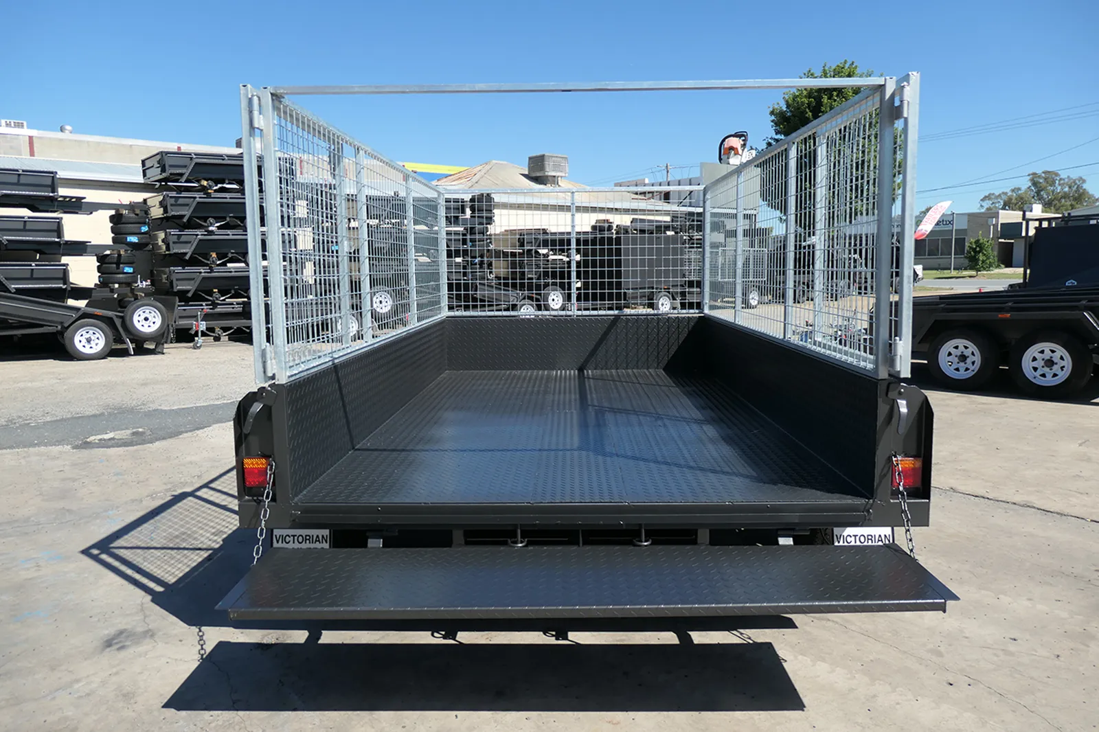 10x5 Cage Trailer Slide Under Ramps Sale Wagga Wagga NSW - 9