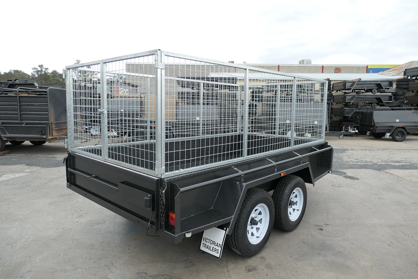 10x5 Heavy Duty Tandem Cage Trailer for Sale Wagga Wagga NSW3