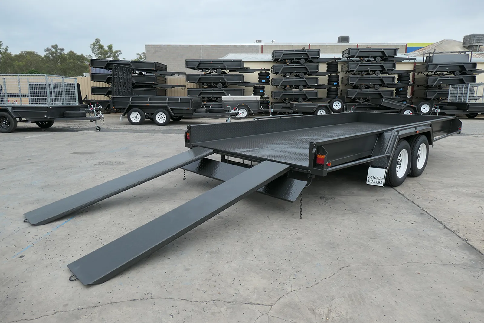 16x6'6 Box Car Carrier Trailer with Tailgate Wagga Wagga NSW10