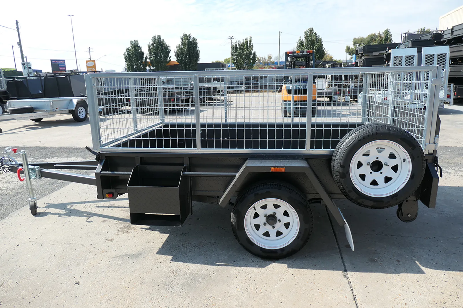 8x5 Golf Buggy Trailer with Cage for Sale Wagga Wagga 5