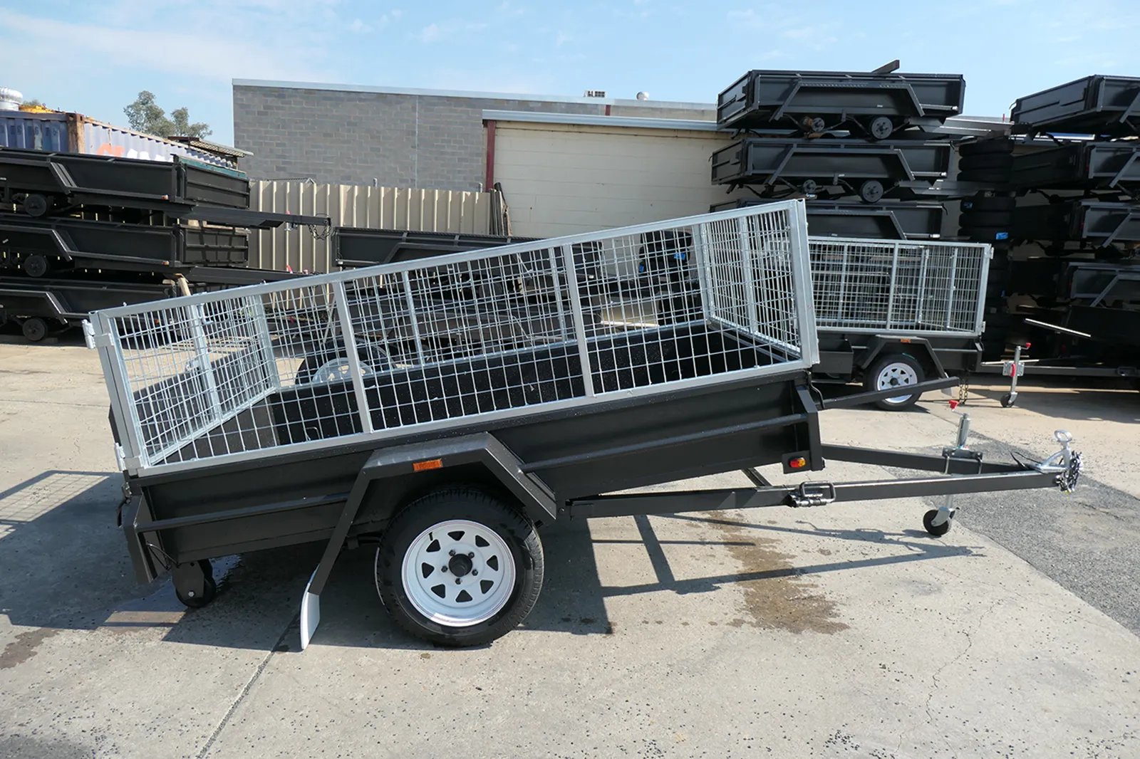 8x5 Golf Buggy Trailer with Cage for Sale Wagga Wagga 6