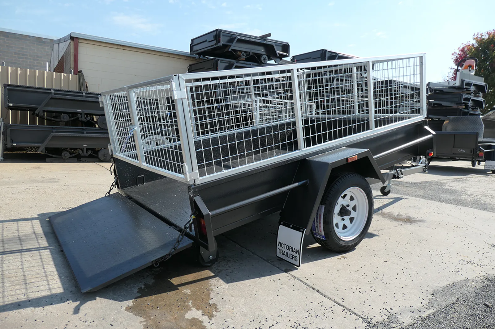 8x5 Golf Buggy Trailer with Cage for Sale Wagga Wagga 7