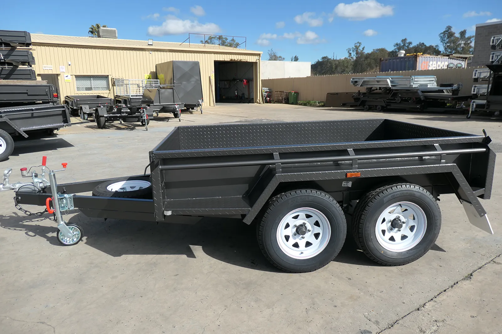 8x5 heavy duty tandem box trailer with ramps wagga nsw 2
