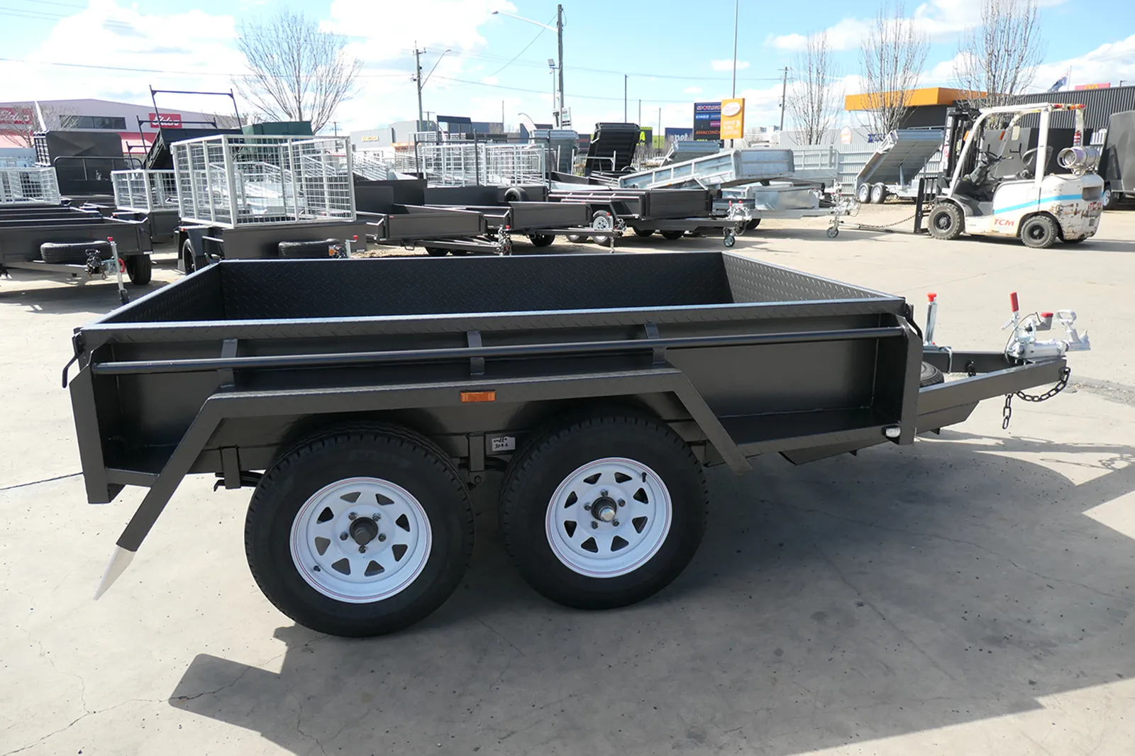 8x5 heavy duty tandem box trailer with ramps wagga nsw 6