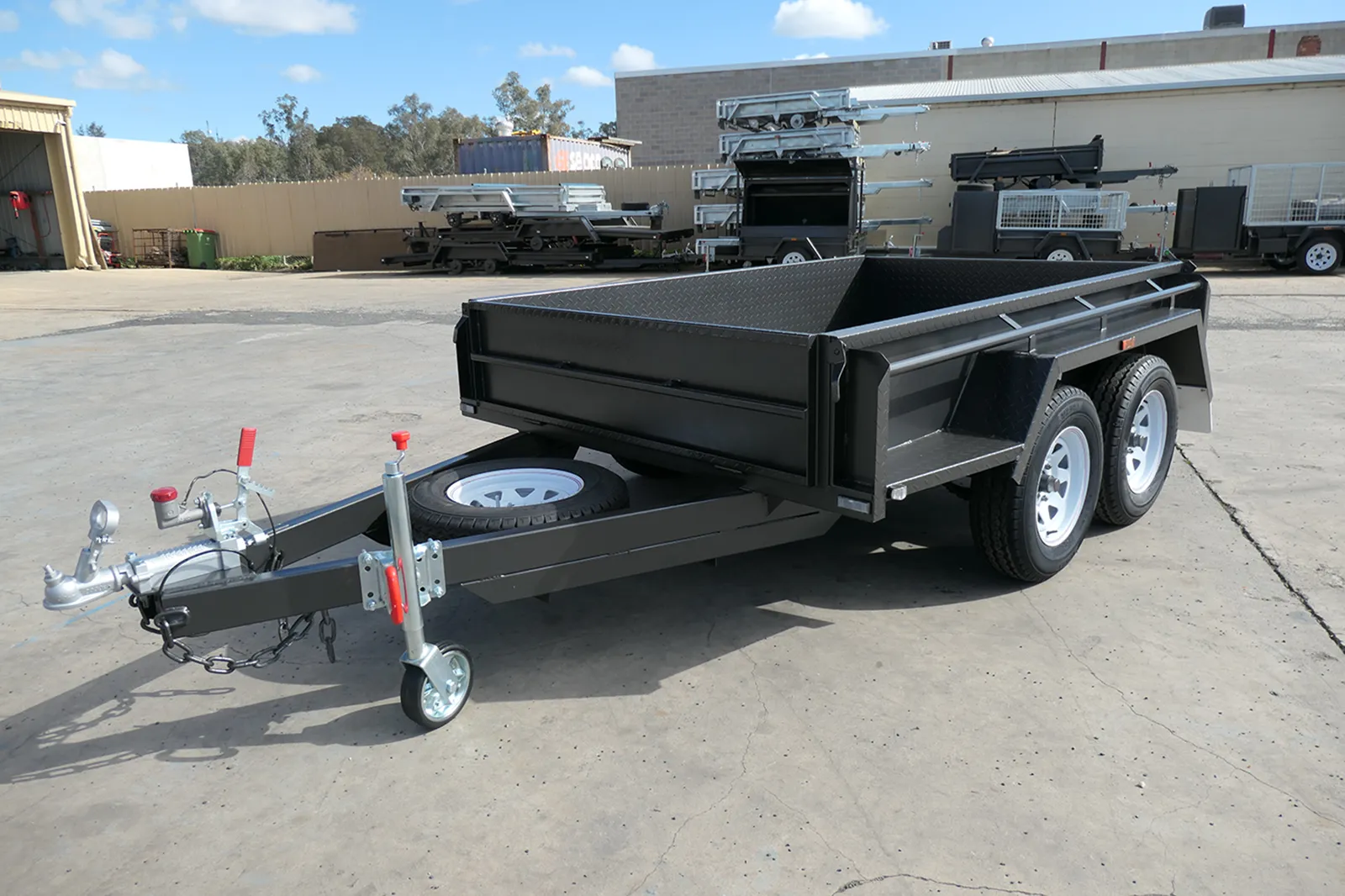 8x5 heavy duty tandem box trailer with ramps wagga nsw